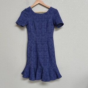 HD in Paris Anthropologie Purple Mermaid Jacquard Dress Women’s 0